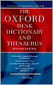 Book Cover Image. Title: Oxford Desk Dictionary and Thesaurus (Spark Publishing), Author: by   Oxford University Press