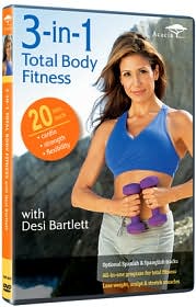 3-In-1 Total Body Fitness with Desi Bartlett with Desiree Bartlett: DVD Cover