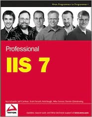 Professional IIS 7 by Ken Schaefer: Book Cover