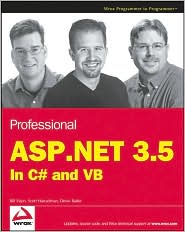 Professional ASP.NET 3.5 by Bill Evjen: Book Cover