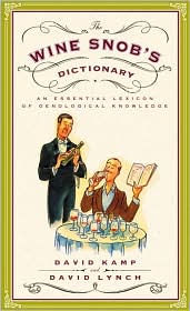 Wine Snob's Dictionary by David Kamp: Book Cover