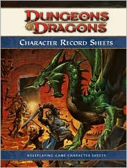 Dungeons & Dragons Character Record Sheets by Wizards RPG Team: Book Cover