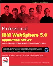 Professional IBM WebSphere 5.0 Applicationa Server by Rob High: Book Cover