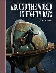 Around the World in Eighty Days (Sterling Unabridged Classics Series) by Jules Verne: Book Cover