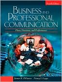 Business and Professional Communication Plans Processes and Perform
