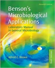 Benson's Microbiological Applications by Alfred E. Brown: Book Cover