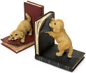 Product Image. Title: "Playful Puppies" Resin Bookends - Set of 2