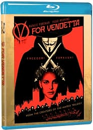 V for Vendetta with Natalie Portman: Blu-ray Cover