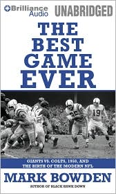 Best Game Ever by Mark Bowden: CD Audiobook Cover
