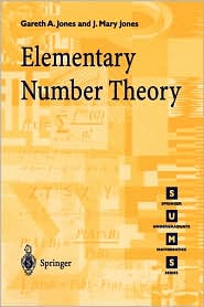 Elementary Number Theory by Gareth A. Jones: Book Cover