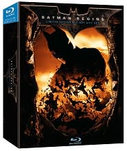 Batman Begins with Christian Bale: Blu-ray Cover