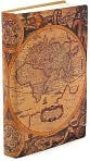 Product Image. Title: Antique Map Printed Italian Leather Journal 6x8