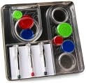 Product Image. Title: Hypotrochoid Geometric 8 Piece Art Set in Tin Case