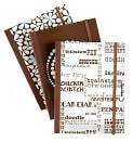Product Image. Title: Jonathan Adler Words Blue & Brown Notebooks - Set of 3 (4 x 6)