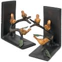 Product Image. Title: Birds on Branches Iron Bookends Set of 2