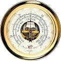 Product Image. Title: Brass Barometer