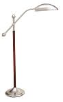 Product Image. Title: Balanced Spectrum Premiere Swing Floor Lamp (Cherry/Satin Chrome)