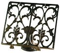 Product Image. Title: Aged Wrought Iron Book Stand