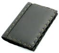 Product Image. Title: Hand Stitched Leather Brag Book (Black)