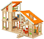 Product Image. Title: Chalet Dollhouse with Furniture
