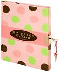Product Image. Title: Polka Dots Locking Journal: My Place, My Space