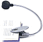 Product Image. Title: Black/Silver 2 LED Flex-Neck Clip-on Reading Light