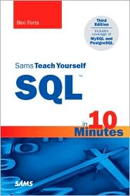 Sams Teach Yourself by Ben Forta: Book Cover