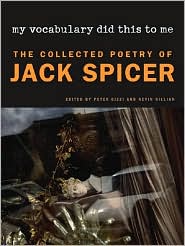 My Vocabulary Did This to Me by Jack Spicer: Book Cover