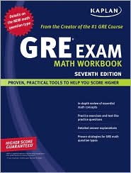 Kaplan GRE Exam Math Workbook by Kaplan: Book Cover