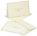 Product Image. Title: Gold and Cream Thank You Notes Set Of 14