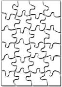Product Image. Title: Blank Puzzles: Rectangle