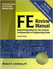 FE Review Manual by Michael R. Lindeburg PE: Book Cover
