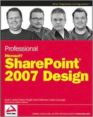 Microsoft SharePoint 2007 Design by Jacob J. Sanford: Book Cover