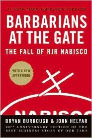 Barbarians at the Gate by Bryan Burrough: Book Cover