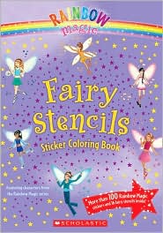 Fairy Stencils Sticker Coloring Book (Rainbow Magic Series) by Daisy Meadows: Book Cover