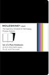 Product Image. Title: Black Moleskine Volant Plain Pages 2.5" x 4"- Set of 2