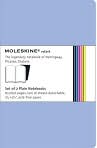 Product Image. Title: Blue Moleskine Volant Plain Pages (3.5" x 5.5") -Set of 2