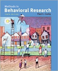 Methods in Behavioral Research by Paul Cozby: Book Cover