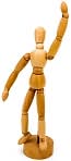 Product Image. Title: Mini Wooden Artist's Model-6 inch