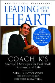 Leading with the Heart by Mike Krzyzewski: Book Cover