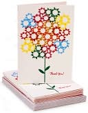 Thank You Recycled Floral Quick Note Cards Set of 12