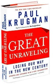 The Great Unraveling by Paul Krugman: Book Cover