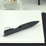 Product Image. Title: Flip ballpoint pen in soft black