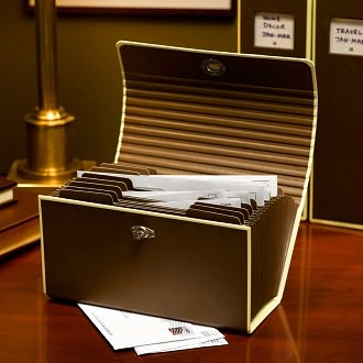 Small Accordion File Brown by SemiKolon: Product Image
