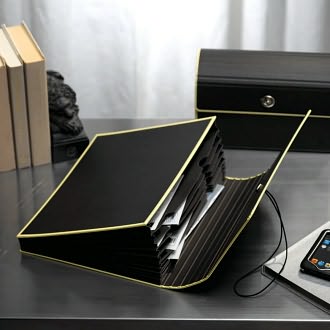 Accordeon File Folder Black by SemiKolon: Product Image