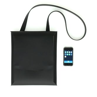 Messenger Bag Black with Black Handles by San Lorenzo International, Inc.: Product Image