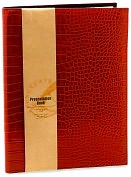 Product Image. Title: Red Crocodile Embossed Presentation Book 9x12