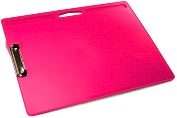 Product Image. Title: Pink Jumbo Lapdesk with Clip