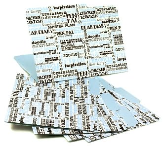Jonathan Adler Words File Folders, Set of Six (9x12) by Barnes & Noble: Product Image