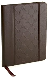 Jonathan Adler Bespoke Embossed Bonded Brown Leather Journal (6"x8") by Barnes & Noble: Product Image